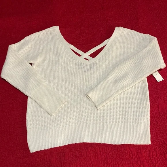 ANTHROPOLOGIE MAEVE CROSS BACK SWEATER - Picture 6 of 11